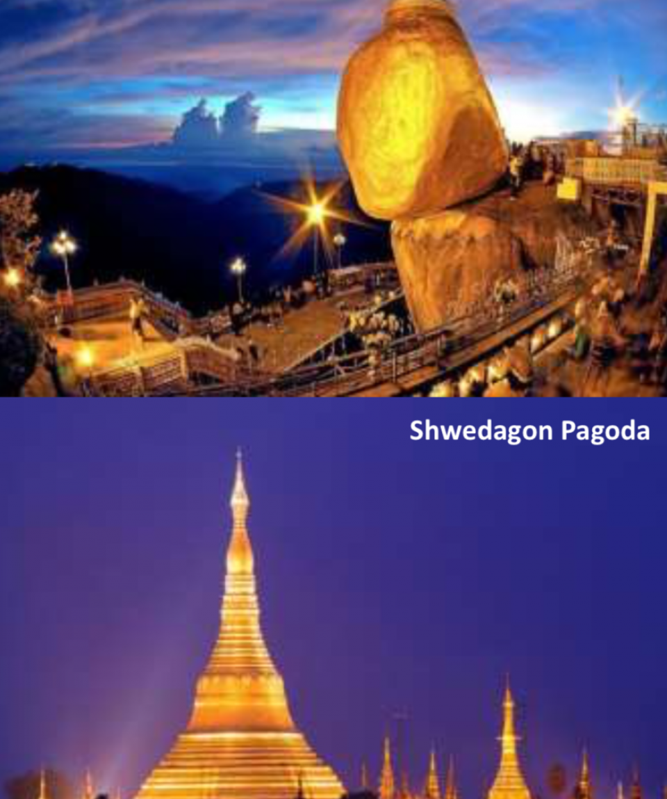 5 Days 4 Nights Yangon, Bago, Kyaiktiyo Golden Rock, Aung San Suu Kyi’s House, Royal Kandawgyi Lake, Shwedagon Pagoda (FREE upgrade to Excellent-Cuisine Restaurants & Private Tour)