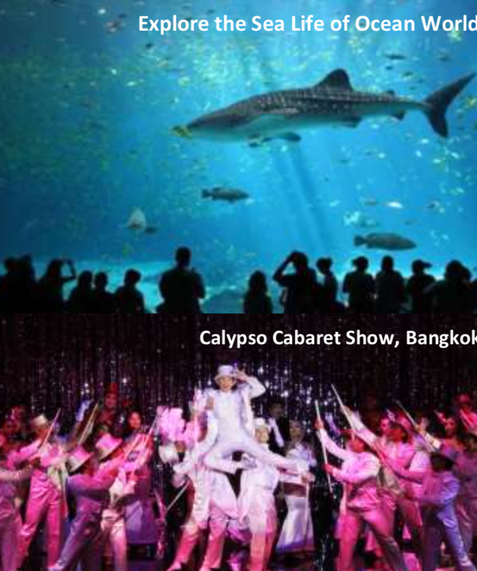 4 Days 3 Nights Bangkok, Calypso Cabaret, Ancient Siam, Sea Life Ocean World, Grand Pearl Dinner Cruise (Free 2 Hours Thai Traditional Massage)