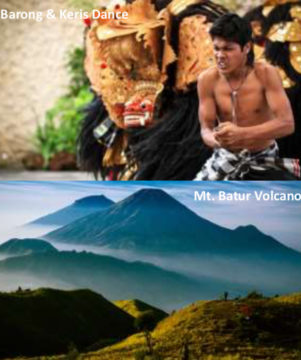 3 Days 2 Nights BALI, Uluwatu, Mt. Batur Volcano, Kintamani Village, Garuda Wisnu Kencana Cultural Park, Ubud Handicraft Village